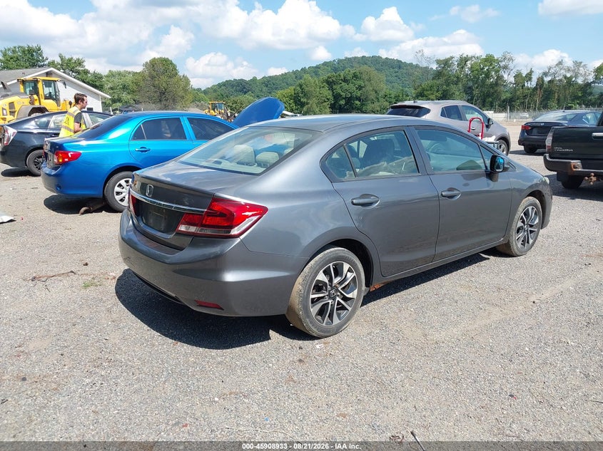 2013 Honda Civic VIN 19XFB2F86DE037287 IAAI salvage auction — NORMAL WEAR, Original (Ohio), sold $525 on 2026-09-01 (photo 4)