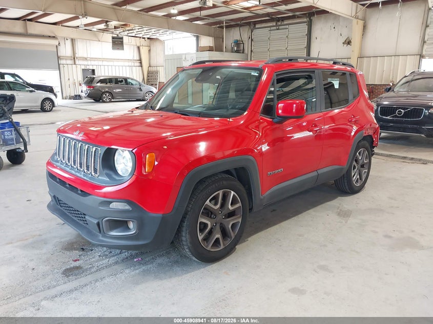 2018 Jeep Renegade VIN ZACCJABB1JPG90917 IAAI salvage auction — REAR END, Clear (North Carolina), sold $1,600 on 2026-08-20 (photo 2)