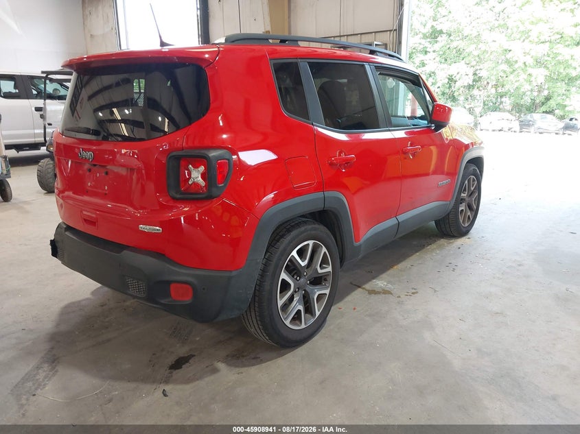 2018 Jeep Renegade VIN ZACCJABB1JPG90917 IAAI salvage auction — REAR END, Clear (North Carolina), sold $1,600 on 2026-08-20 (photo 4)