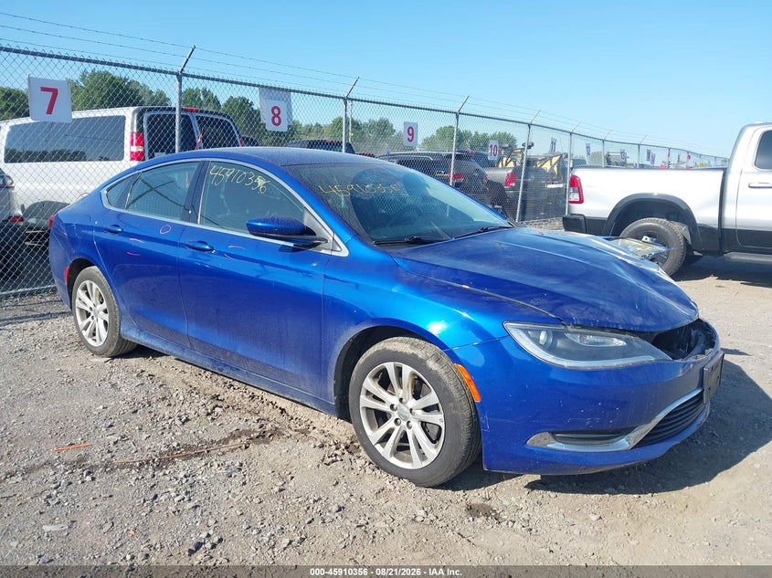 2016 Chrysler 200 VIN 1C3CCCAB2GN153521 IAAI salvage auction — FRONT END, Mv-907A (New York), sold $650 on 2026-09-06 (photo 1)