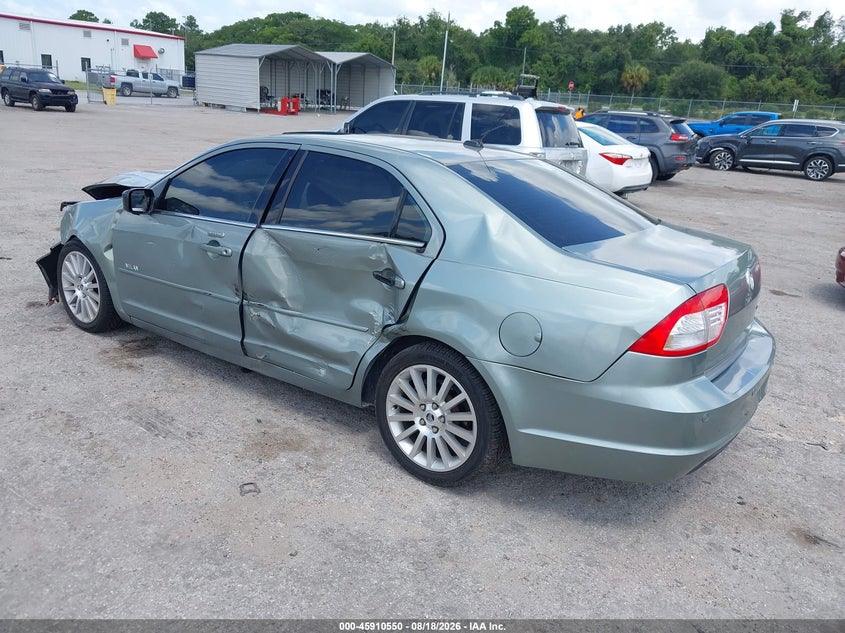 2008 Mercury Milan VIN 3MEHM08Z58R642802 IAAI salvage auction — FRONT & REAR, Rebuildable (Florida), sold $375 on 2026-09-03 (photo 3)