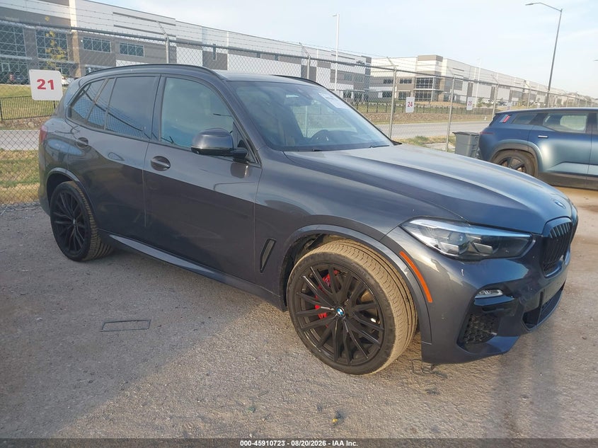 2021 BMW X5 VIN 5UXCR4C09M9F67834 — IAAI salvage auction photo