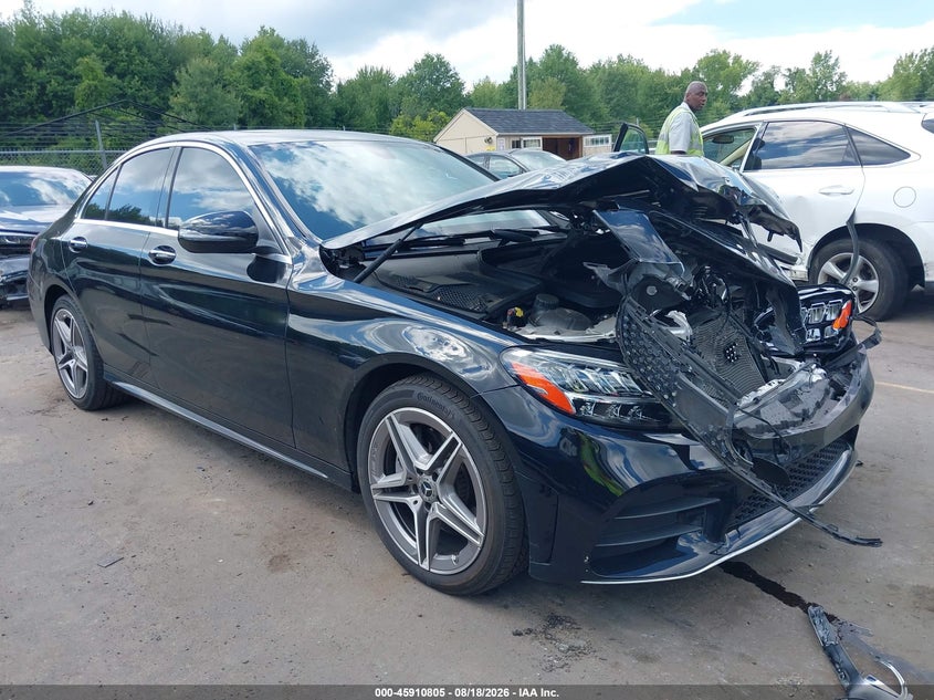 2021 Mercedes-benz C-klasse VIN W1KWF8EB8MR614027 IAAI salvage auction — FRONT END, Salvage Title, sold $7,100 on 2026-09-06 (photo 1)