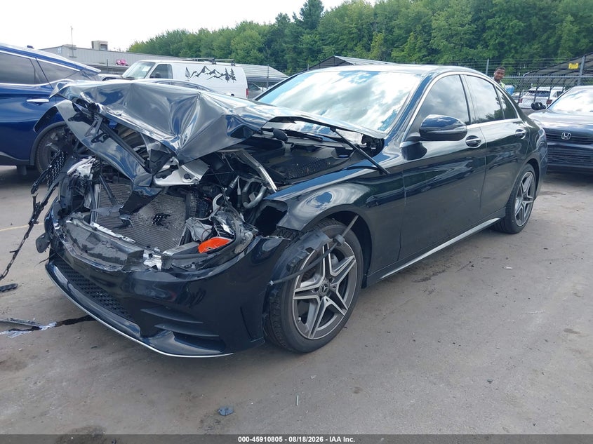 2021 Mercedes-benz C-klasse VIN W1KWF8EB8MR614027 IAAI salvage auction — FRONT END, Salvage Title, sold $7,100 on 2026-09-06 (photo 2)