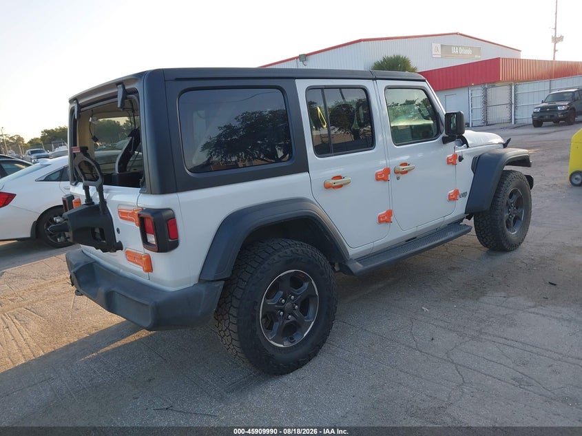 2021 Jeep Wrangler unlimited VIN 1C4HJXDN1MW648061 IAAI salvage auction — FRONT END, Salvage (Tennessee), sold $8,450 on 2026-08-26 (photo 4)