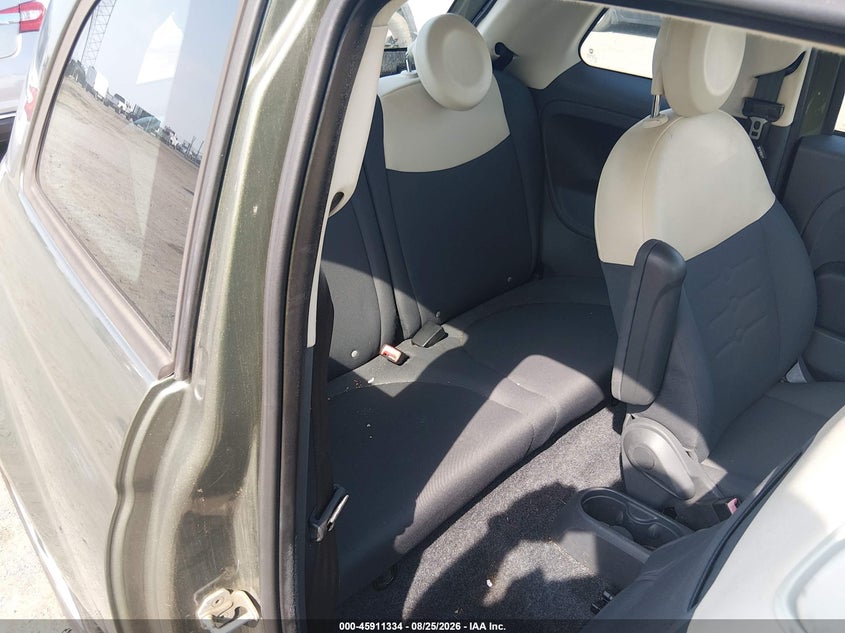 2012 Fiat 500 VIN 3C3CFFAR0CT381274 IAAI salvage auction — NORMAL WEAR, Salvage (Tennessee), sold $375 on 2026-09-09 (photo 8)