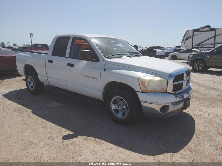 2006 Dodge Ram 1500 VIN 1D7HA18N96J247399 IAAI salvage auction — NORMAL WEAR, Original (Texas), sold $1,200 on 2026-08-29 (photo 1)