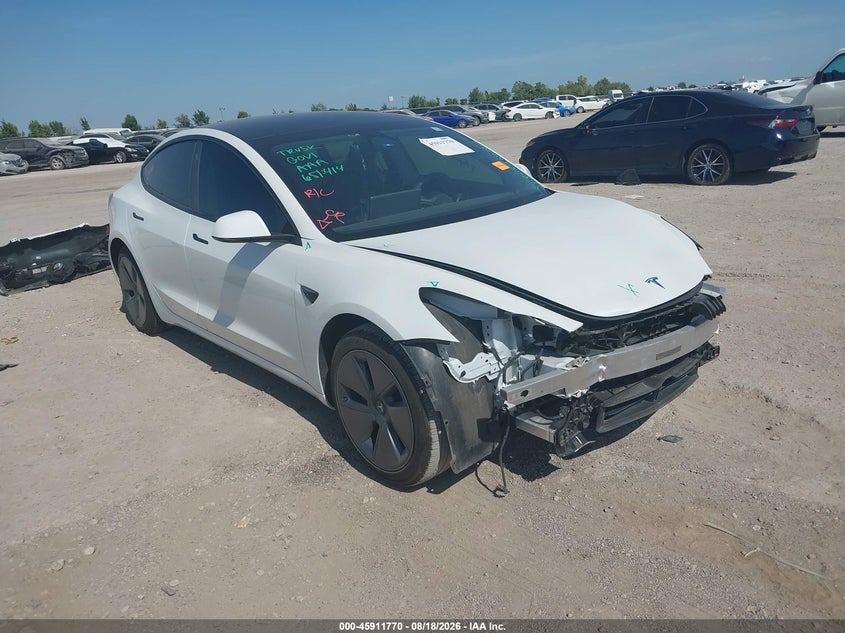 2023 Tesla Model 3 VIN 5YJ3E1EA1PF651414 — IAAI salvage auction photo