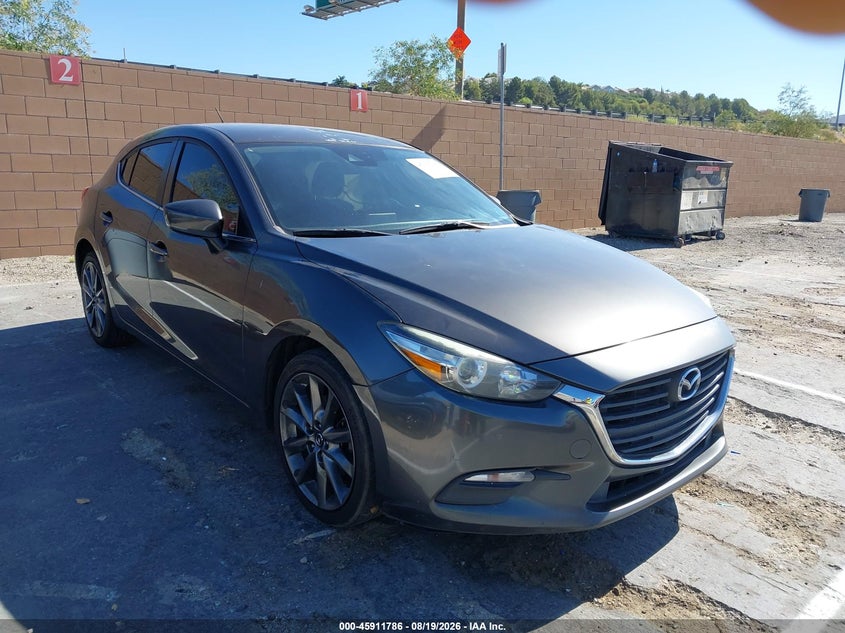 2018 Mazda 3 VIN 3MZBN1L36JM269590 IAAI salvage auction — SIDE, Wait Title, sold $2,700 on 2026-08-29 (photo 1)