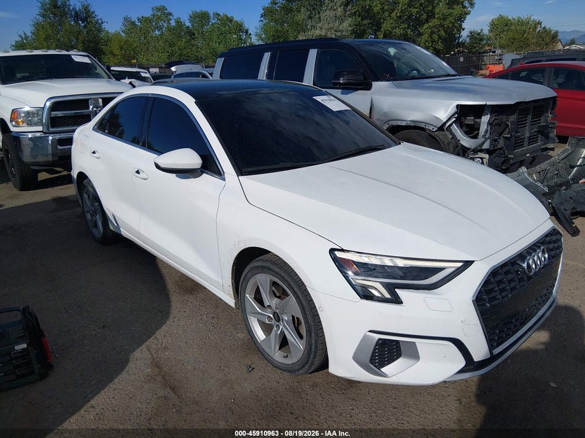 2023 Audi A3 VIN WAUAUDGY0PA071616 — IAAI salvage auction photo