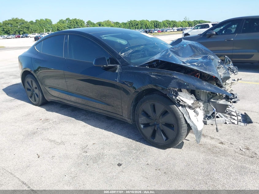 2025 Tesla Model 3 VIN 5YJ3E1EA0SF981117 IAAI salvage auction — FRONT END, Rebuildable (Florida), sold $2,050 on 2026-09-23 (photo 1)
