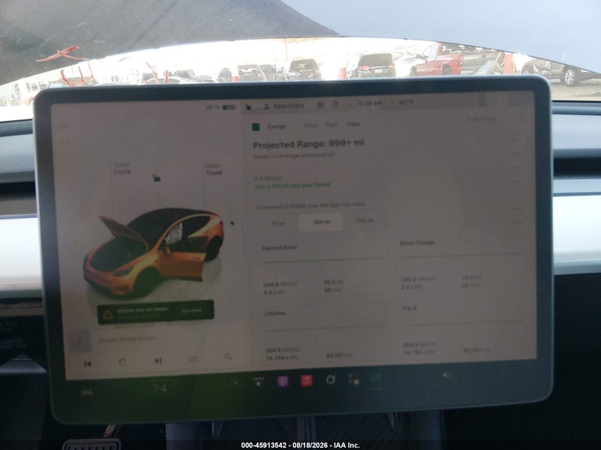 2023 Tesla Model y VIN 7SAYGDEE1PF644762 IAAI salvage auction — RIGHT SIDE, Salvage (Arizona), sold $10,950 on 2026-09-06 (photo 7)