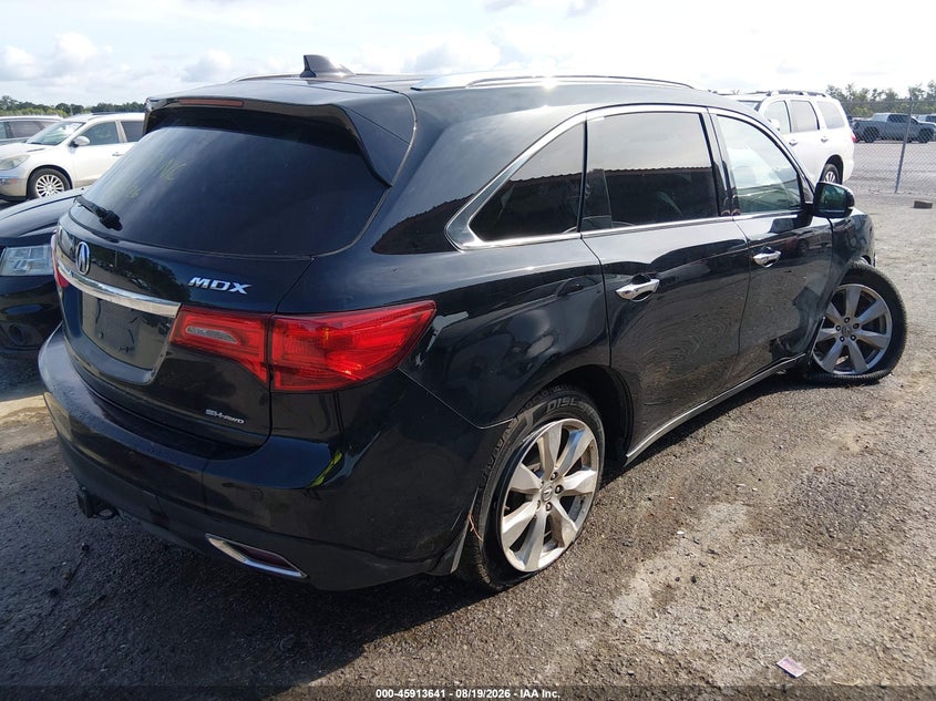 2016 Acura Mdx VIN 5FRYD4H98GB056974 IAAI salvage auction — FRONT END, Wait Title, sold $1,500 on 2026-09-29 (photo 4)