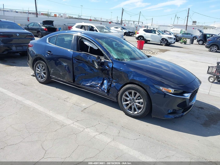 2025 Mazda 3 VIN 3MZBPAAM5SM473210 IAAI salvage auction — SIDE, Wait Title, sold $3,900 on 2026-09-23 (photo 1)