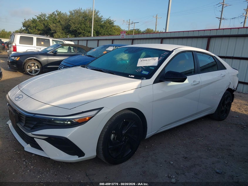 2026 Hyundai Elantra VIN KMHLM4DG9TU161908 IAAI salvage auction — REAR END, Enterprise Vehicles Clear Only (Texas), sold $12,000 on 2026-08-26 (photo 2)