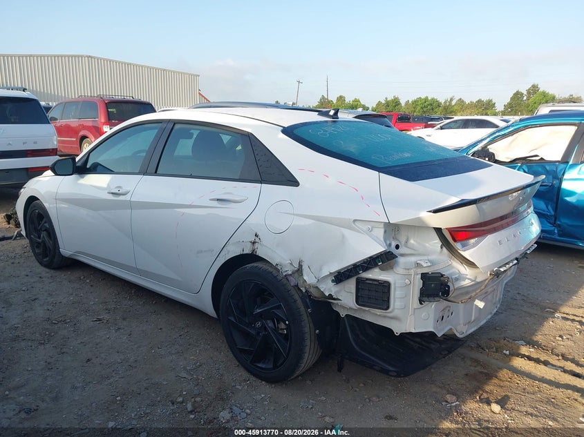 2026 Hyundai Elantra VIN KMHLM4DG9TU161908 IAAI salvage auction — REAR END, Enterprise Vehicles Clear Only (Texas), sold $12,000 on 2026-08-26 (photo 3)