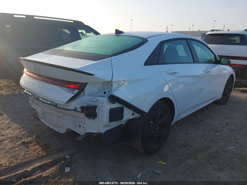 2026 Hyundai Elantra VIN KMHLM4DG9TU161908 IAAI salvage auction — REAR END, Enterprise Vehicles Clear Only (Texas), sold $12,000 on 2026-08-26 (photo 4)