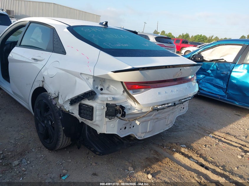 2026 Hyundai Elantra VIN KMHLM4DG9TU161908 IAAI salvage auction — REAR END, Enterprise Vehicles Clear Only (Texas), sold $12,000 on 2026-08-26 (photo 6)