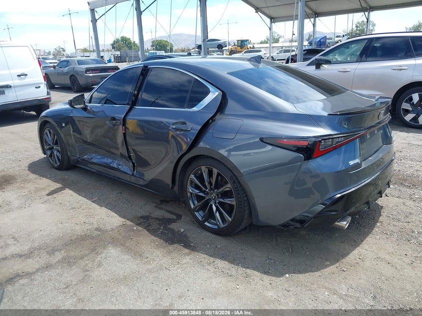2021 Lexus Is VIN JTHGZ1B2XM5046242 IAAI salvage auction — SIDE, Salvage Title, sold $16,850 on 2026-10-13 (photo 3)