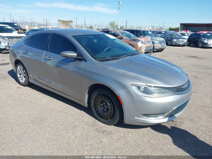 2015 Chrysler 200 VIN 1C3CCCAB6FN755675 IAAI salvage auction — LEFT REAR, Wait Title, sold $1,500 on 2026-09-11 (photo 1)