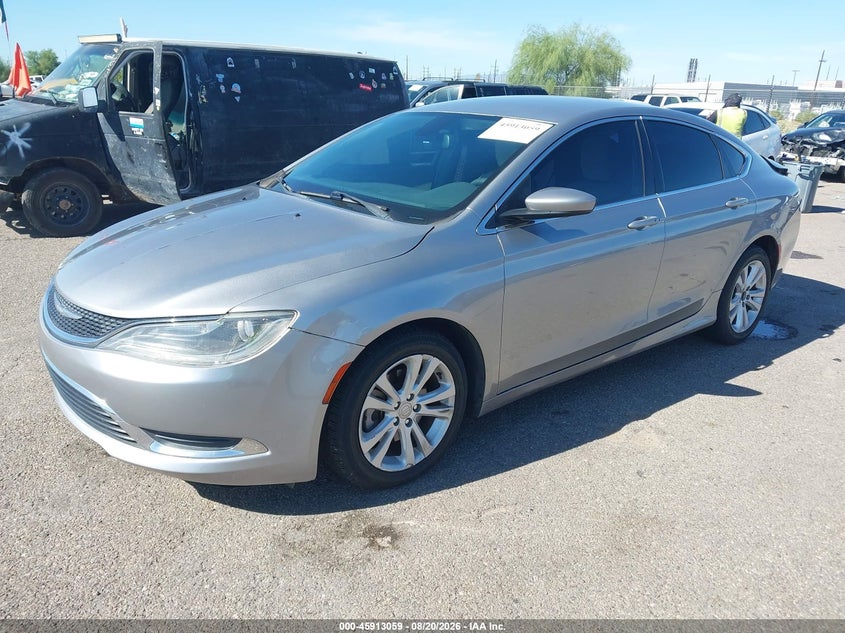 2015 Chrysler 200 VIN 1C3CCCAB6FN755675 IAAI salvage auction — LEFT REAR, Wait Title, sold $1,500 on 2026-09-11 (photo 2)