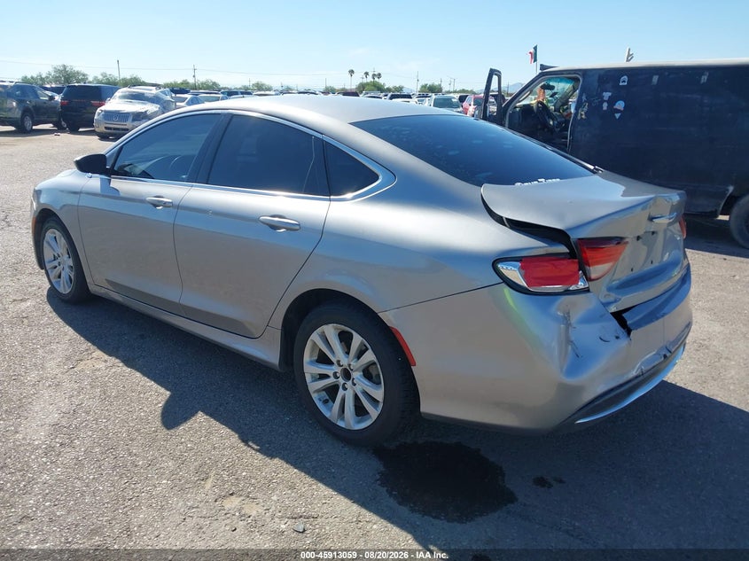 2015 Chrysler 200 VIN 1C3CCCAB6FN755675 IAAI salvage auction — LEFT REAR, Wait Title, sold $1,500 on 2026-09-11 (photo 3)
