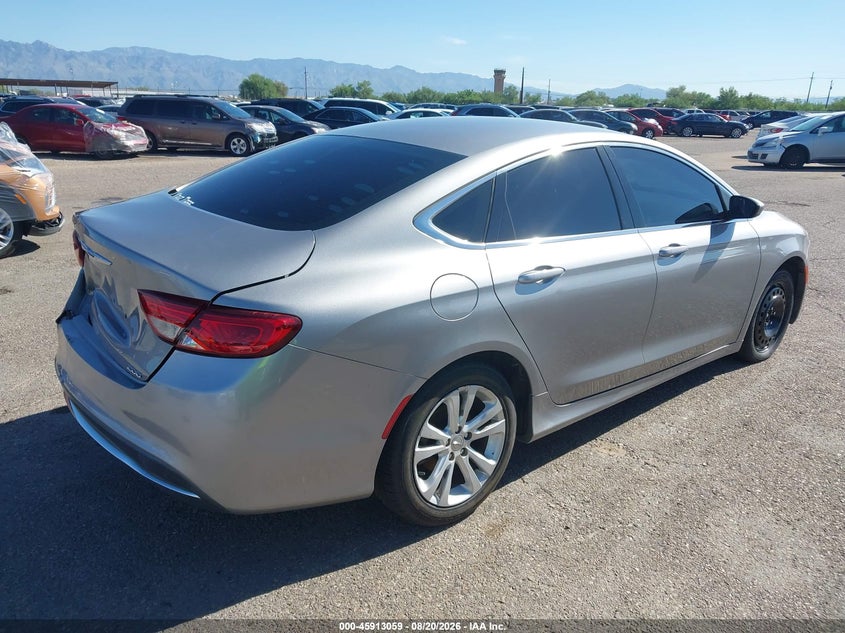2015 Chrysler 200 VIN 1C3CCCAB6FN755675 IAAI salvage auction — LEFT REAR, Wait Title, sold $1,500 on 2026-09-11 (photo 4)
