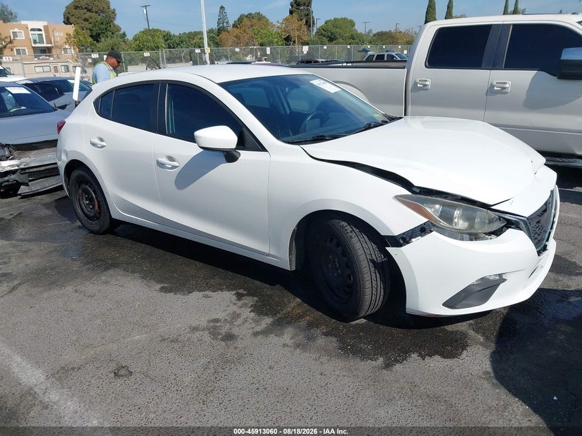 2016 Mazda 3 VIN JM1BM1J73G1334039 IAAI salvage auction — FRONT END, Wait Title, sold $1,875 on 2026-09-03 (photo 1)