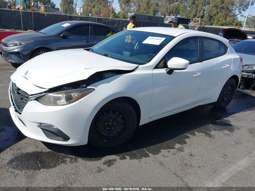 2016 Mazda 3 VIN JM1BM1J73G1334039 IAAI salvage auction — FRONT END, Wait Title, sold $1,875 on 2026-09-03 (photo 2)