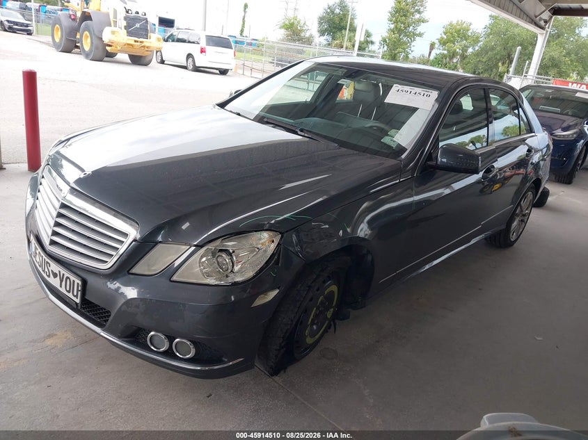 2010 Mercedes-benz E-class VIN WDDHF8HB4AA074996 IAAI salvage auction — LEFT FRONT, Rebuildable (Florida), sold $25 on 2026-09-10 (photo 2)