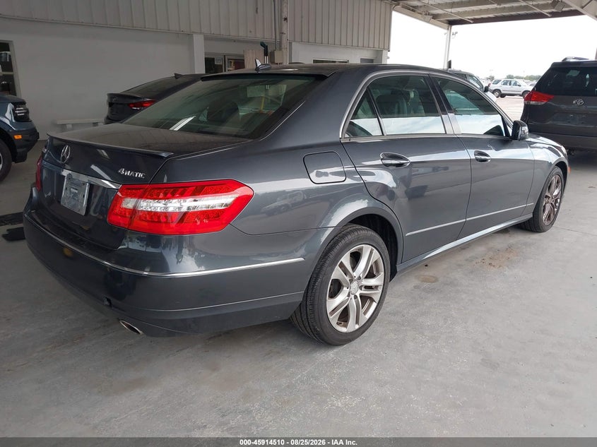 2010 Mercedes-benz E-class VIN WDDHF8HB4AA074996 IAAI salvage auction — LEFT FRONT, Rebuildable (Florida), sold $25 on 2026-09-10 (photo 4)