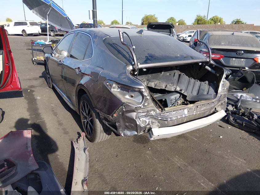 2022 Toyota Camry VIN 4T1G11AK2NU641082 IAAI salvage auction — FRONT & REAR, Salvage Certificate (California), sold $6,200 on 2026-08-24 (photo 3)