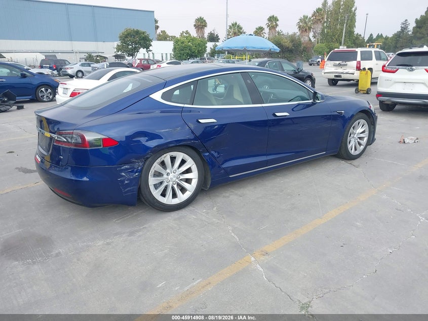2016 Tesla Model s VIN 5YJSA1E14GF174338 IAAI salvage auction — RIGHT REAR, Salvage (California), sold $5,450 on 2026-09-08 (photo 4)
