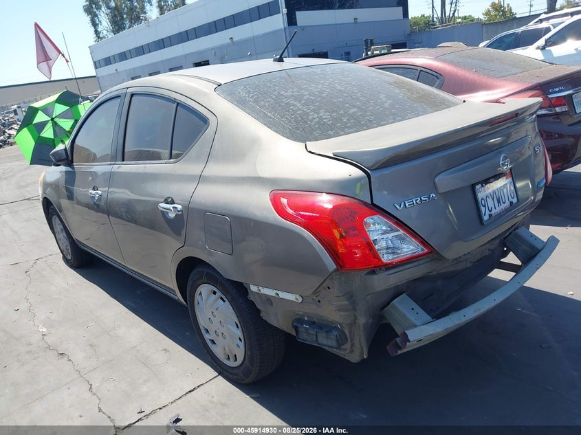 2016 Nissan Versa VIN 3N1CN7AP2GL857102 IAAI salvage auction — REAR END, Salvage Title, sold $1,150 on 2026-10-04 (photo 3)