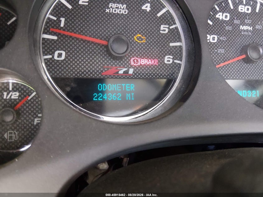 2007 Chevrolet Avalanche VIN 3GNFK123X7G228294 IAAI salvage auction — REAR END, Salvage Certificate (California), sold $1,300 on 2026-08-23 (photo 7)