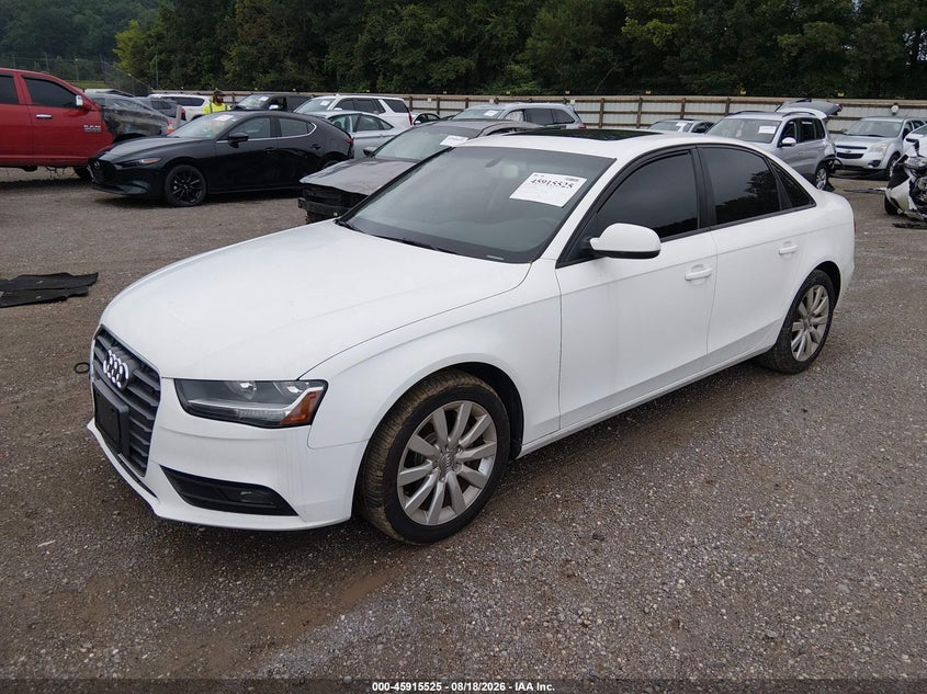 2013 Audi A4 VIN WAUAFAFL1DA149704 IAAI salvage auction — NORMAL WEAR, Clear (Tennessee), sold $2,575 on 2026-09-02 (photo 2)
