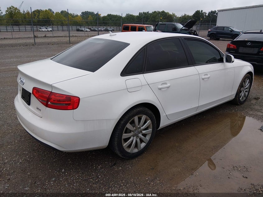 2013 Audi A4 VIN WAUAFAFL1DA149704 IAAI salvage auction — NORMAL WEAR, Clear (Tennessee), sold $2,575 on 2026-09-02 (photo 4)