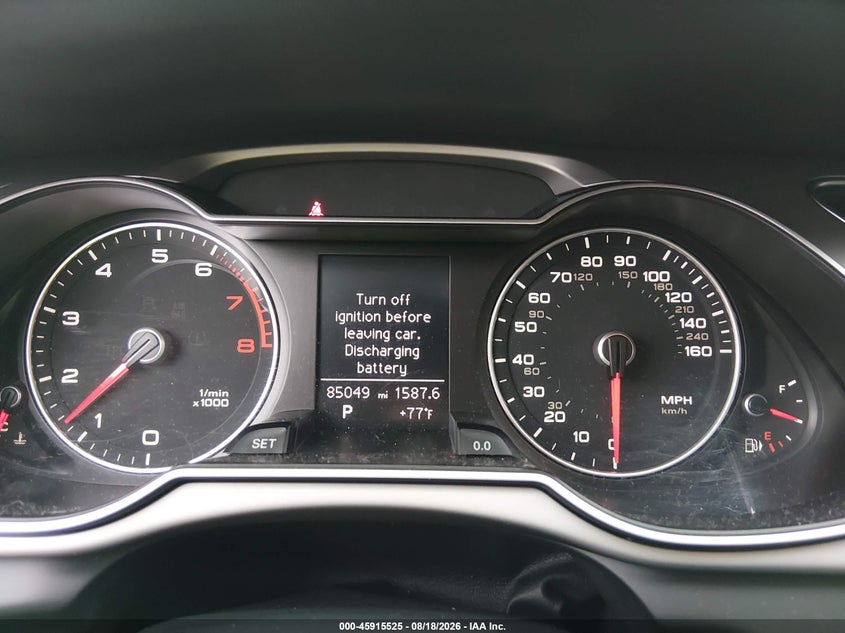 2013 Audi A4 VIN WAUAFAFL1DA149704 IAAI salvage auction — NORMAL WEAR, Clear (Tennessee), sold $2,575 on 2026-09-02 (photo 7)