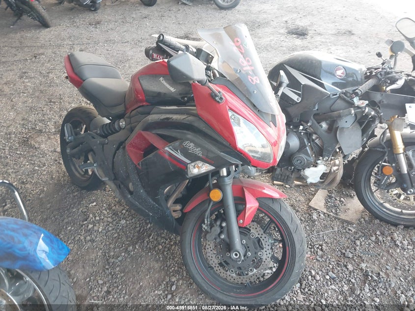 2016 Kawasaki Ex650 VIN JKAEXEF11GDA25374 IAAI salvage auction — NORMAL WEAR, Clear (Arizona), sold $825 on 2026-09-08 (photo 1)