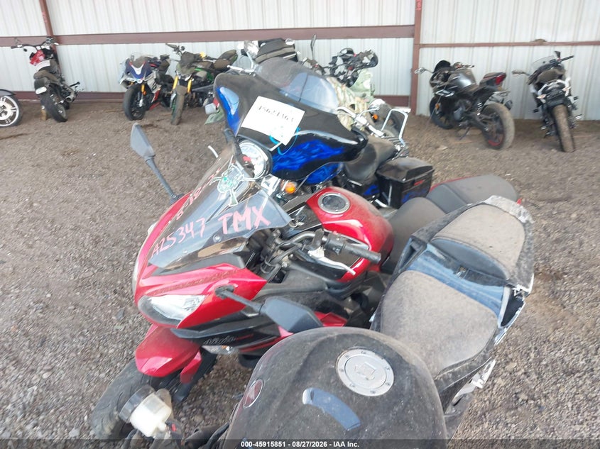 2016 Kawasaki Ex650 VIN JKAEXEF11GDA25374 IAAI salvage auction — NORMAL WEAR, Clear (Arizona), sold $825 on 2026-09-08 (photo 2)