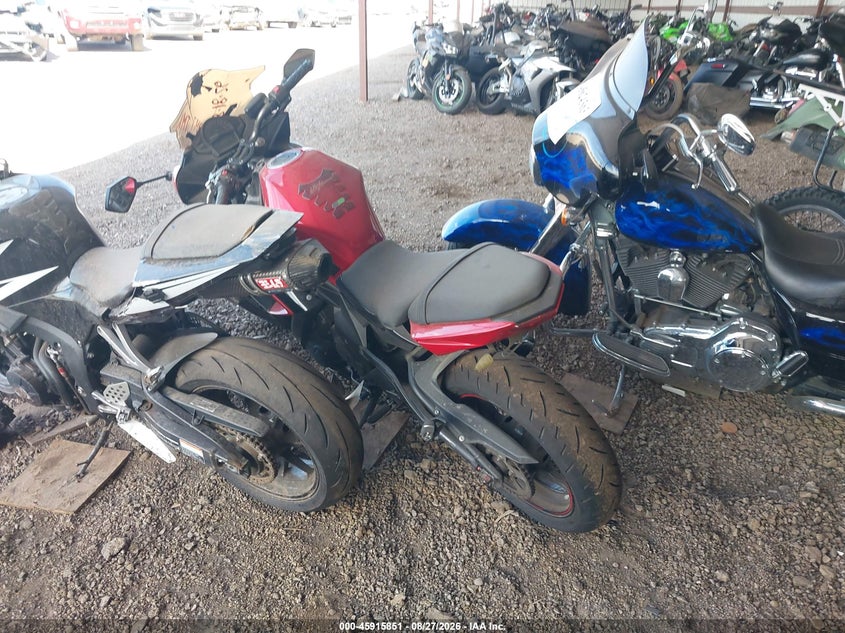 2016 Kawasaki Ex650 VIN JKAEXEF11GDA25374 IAAI salvage auction — NORMAL WEAR, Clear (Arizona), sold $825 on 2026-09-08 (photo 3)