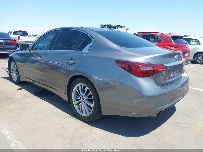 2019 Infiniti Q50 VIN JN1EV7AP8KM542005 IAAI salvage auction — FRONT END, Salvage Title, sold $3,250 on 2026-09-15 (photo 3)