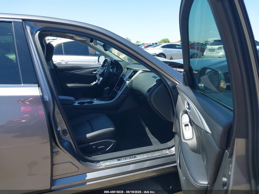 2019 Infiniti Q50 VIN JN1EV7AP8KM542005 IAAI salvage auction — FRONT END, Salvage Title, sold $3,250 on 2026-09-15 (photo 5)