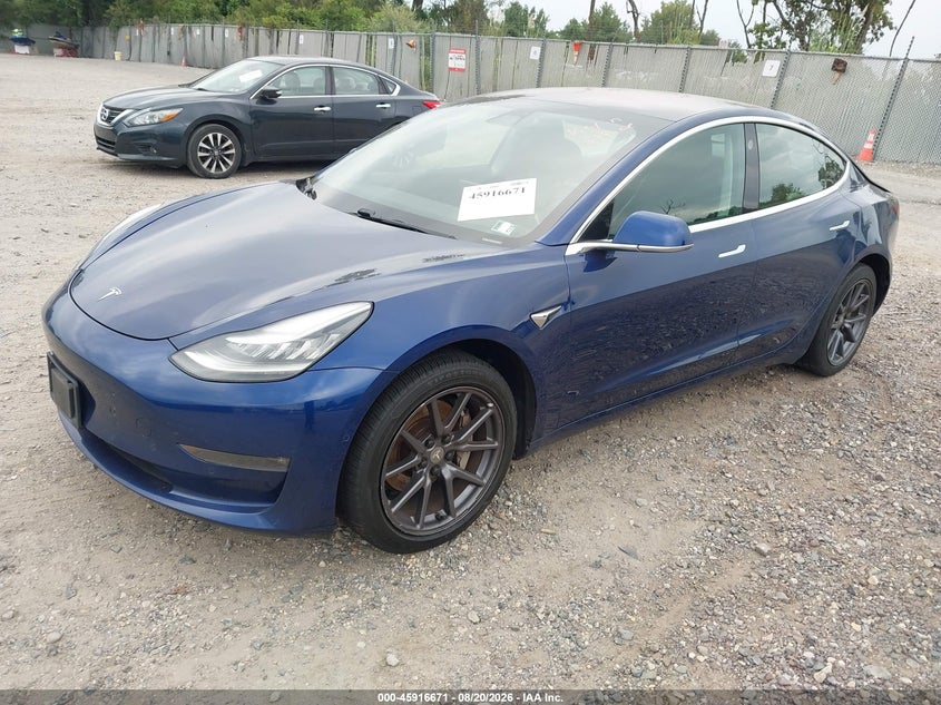 2019 Tesla Model 3 VIN 5YJ3E1EA8KF299649 IAAI salvage auction — RIGHT REAR, Salvage Title, sold $4,250 on 2026-10-10 (photo 2)