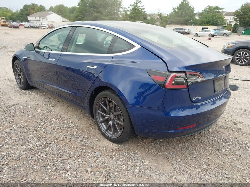 2019 Tesla Model 3 VIN 5YJ3E1EA8KF299649 IAAI salvage auction — RIGHT REAR, Salvage Title, sold $4,250 on 2026-10-10 (photo 3)