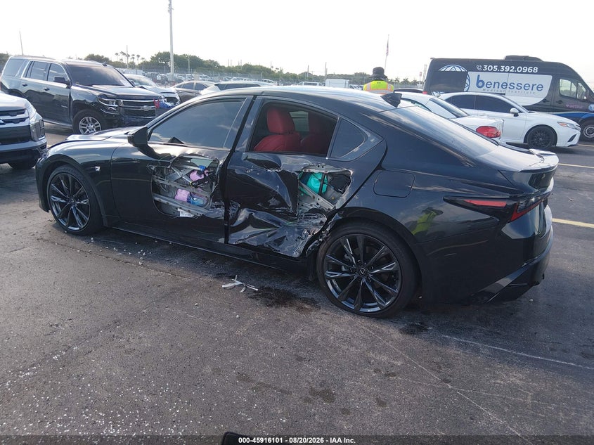 2025 Lexus Is VIN JTHGZ1B24S5088807 IAAI salvage auction — LEFT SIDE, Wait Title, sold $28,450 on 2026-10-01 (photo 3)