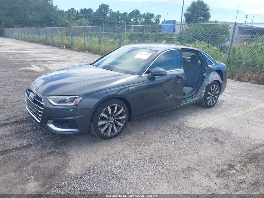 2020 Audi A4 VIN WAUHMAF40LA040209 IAAI salvage auction — REAR END, Rebuildable (Florida), sold $7,150 on 2026-09-03 (photo 2)