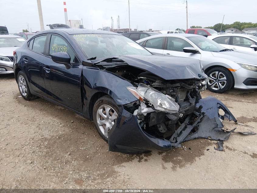 2015 Mazda 3 VIN 3MZBM1U72FM149197 IAAI salvage auction — FRONT END, Wait Title, sold $400 on 2026-09-30 (photo 1)