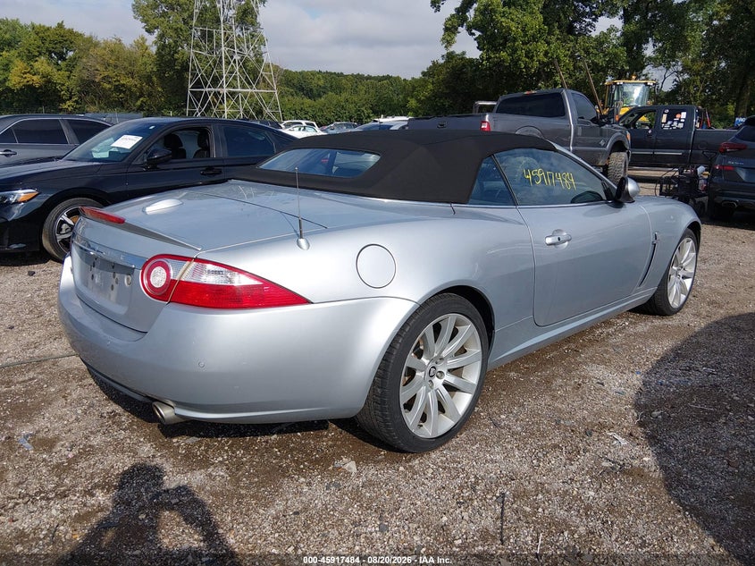 2007 Jaguar Xk VIN SAJWA44B375B15929 IAAI salvage auction — WATER/FLOOD, Salvage (Indiana), sold $2,050 on 2026-09-23 (photo 4)