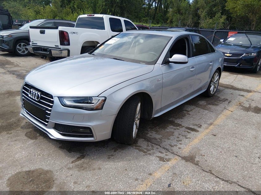 2015 Audi A4 VIN WAUBFAFL8FN034663 IAAI salvage auction — RIGHT SIDE, Salvage Title, sold $1,500 on 2026-10-07 (photo 2)